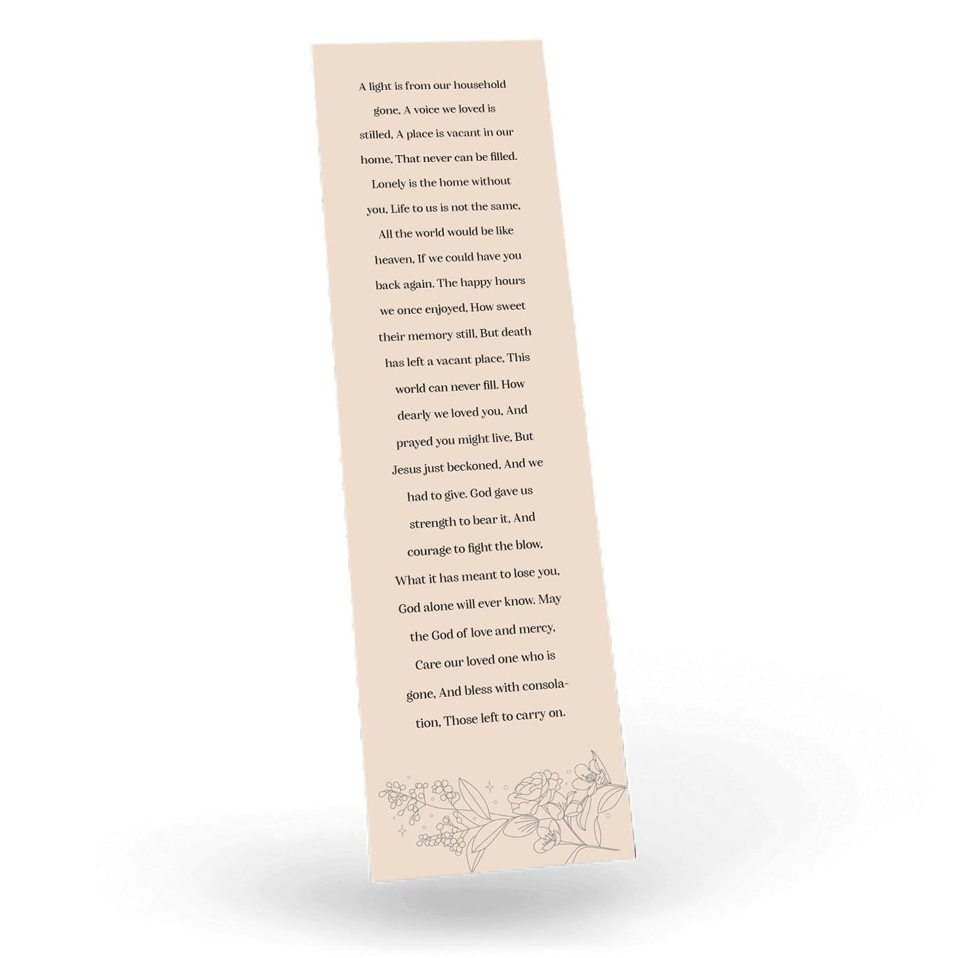 Modern Bookmark Card Back MBM 19