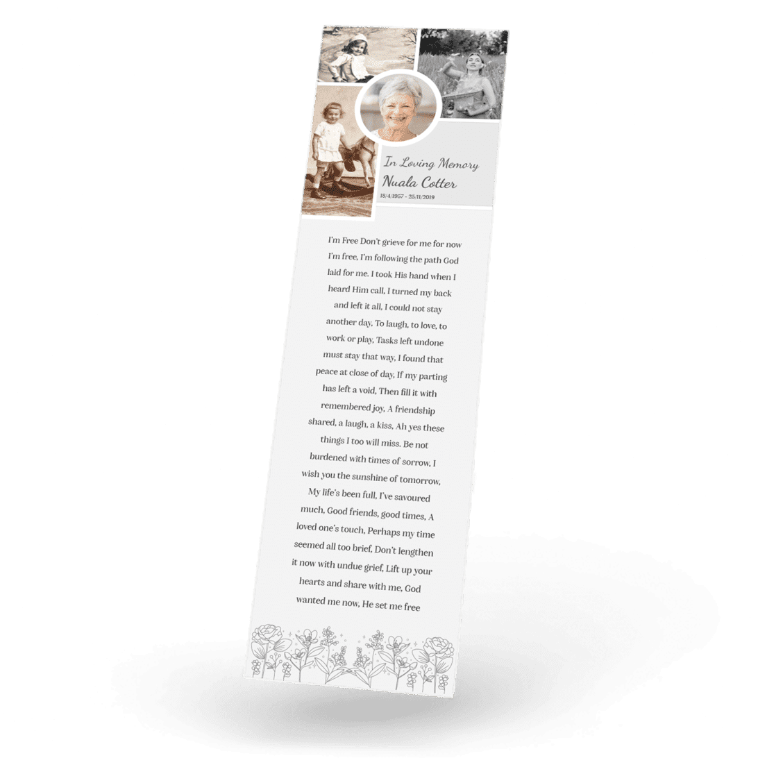 Modern Bookmark Card Front MBM 19