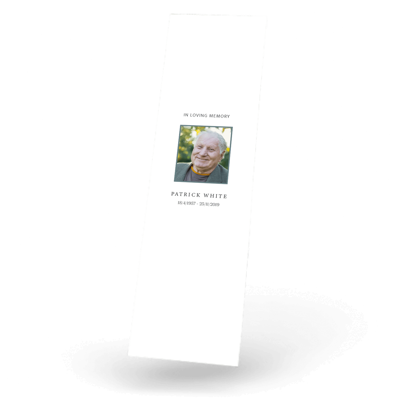 Modern Memorial Bookmark (MMB-23) - Image 3
