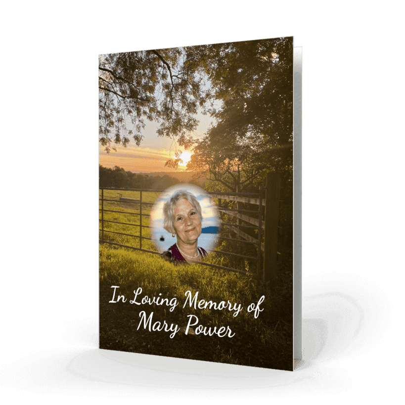 Modern Memorial Card 17 cover MMC 17