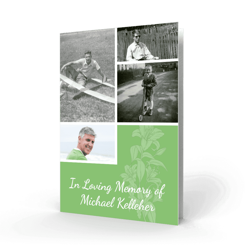 Modern Memorial Card Cover MMC-18