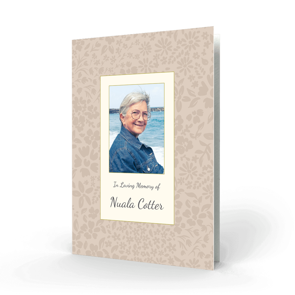 Modern Memorial Card Cover MMC 24