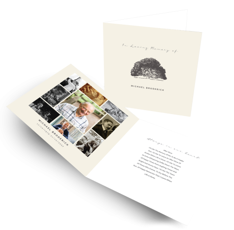 Unique Memorial Card Style 7