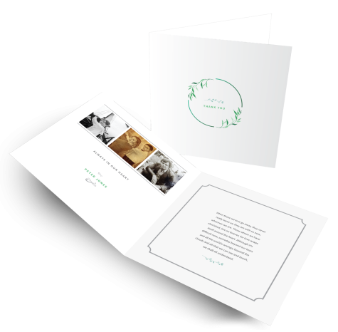 Unique Memorial Card Style 8