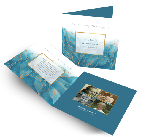 Unique Memorial Card Style 10