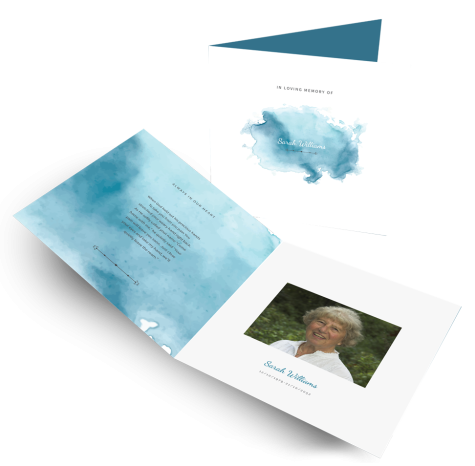 Unique Memorial Card Style 12