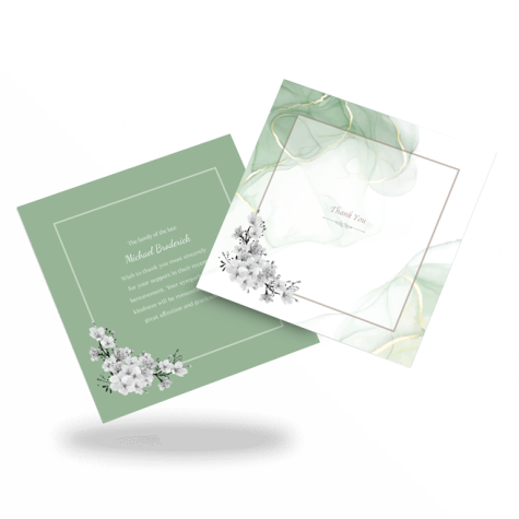 Unique Acknowledgment Card Style 18