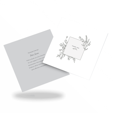 Unique Acknowledgment Card Style 19