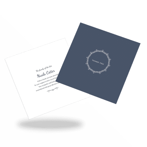 Unique Acknowledgment Card Style 1