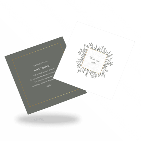 Unique Acknowledgment Card Style 11