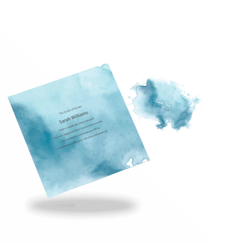 Unique Acknowledgment Card Style 12