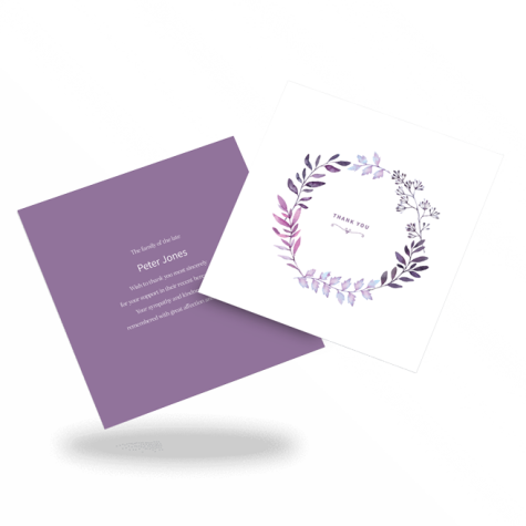 Unique Acknowledgment Card Style 13