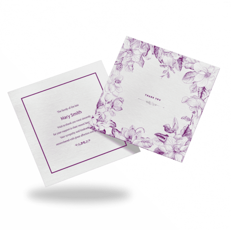 Unique Acknowledgment Card Style 9