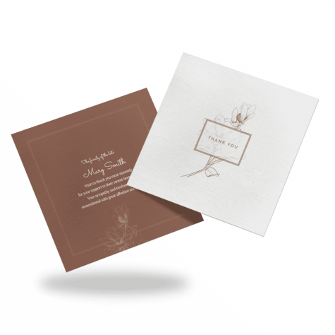 Unique Acknowledgment Card Style 3