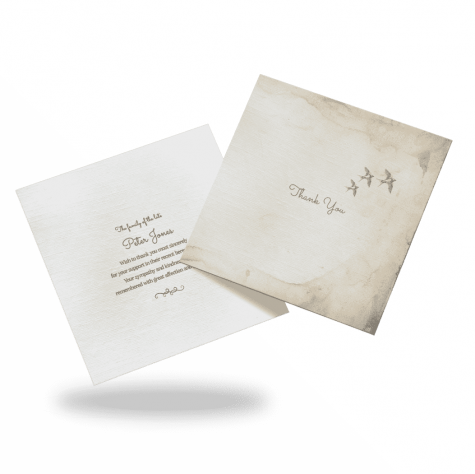 Unique Acknowledgment Card Style 4