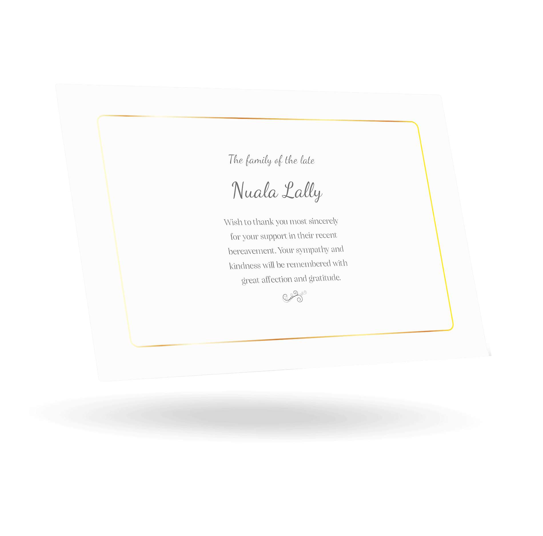 Double Sided Thank You Card (LAC-47) - Image 2