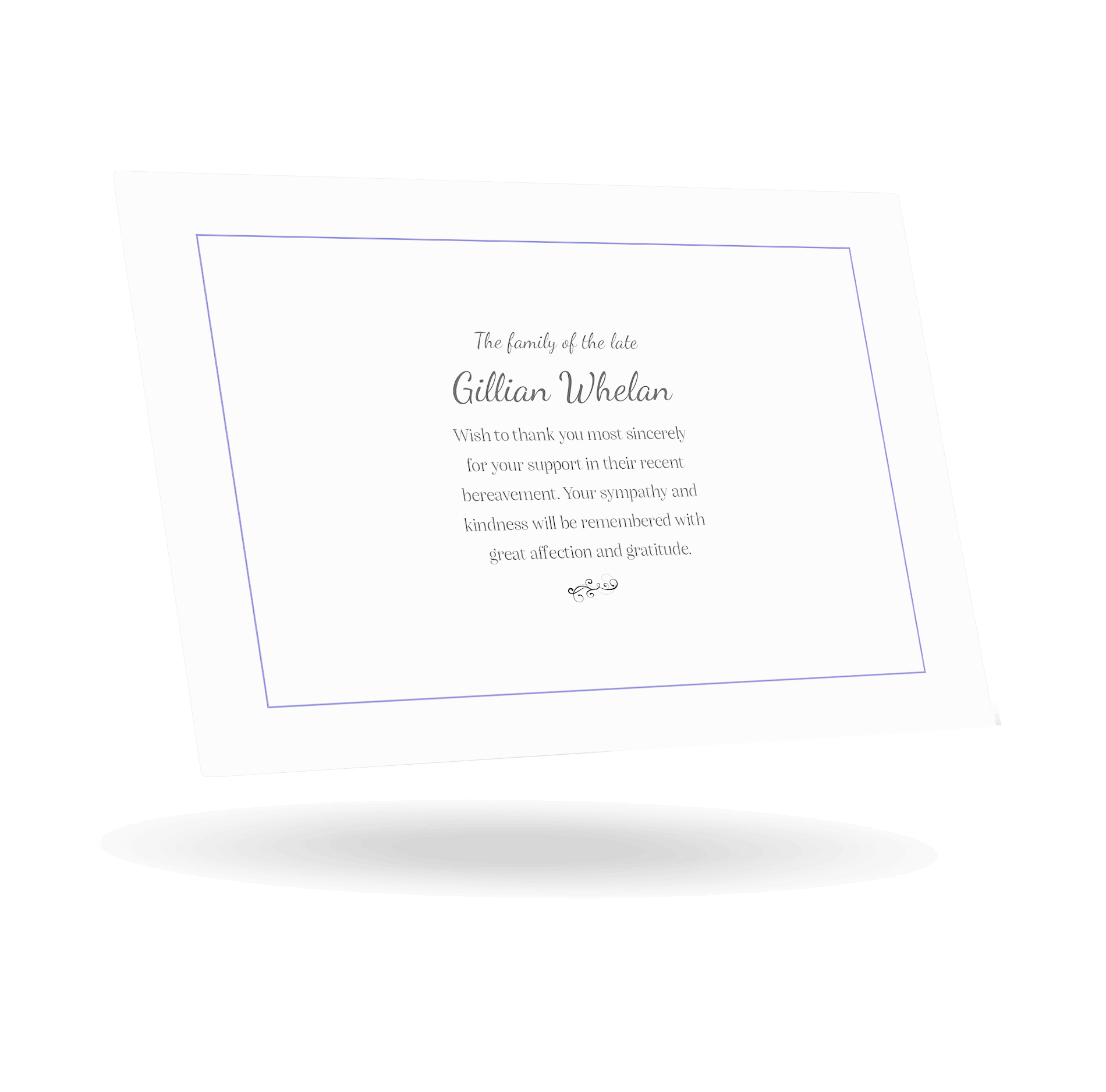 Double Sided Thank You Card (LAC-49) - Image 2