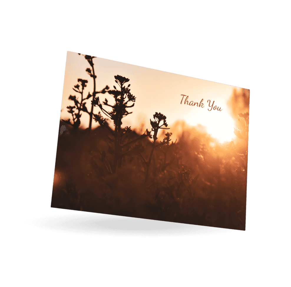Double Sided Thank You Card (LAC-43) - Image 2