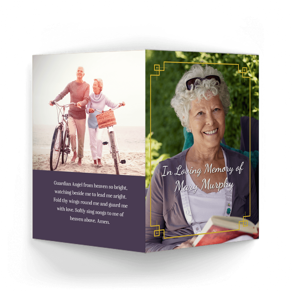 Modern Contemporary 1 Memorial Card Outside