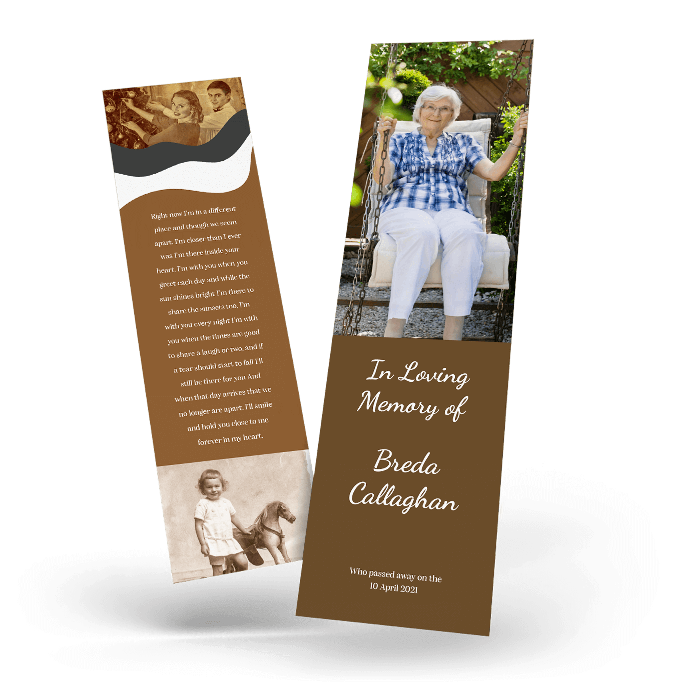 Modern Memorial Bookmark (MMB-29)