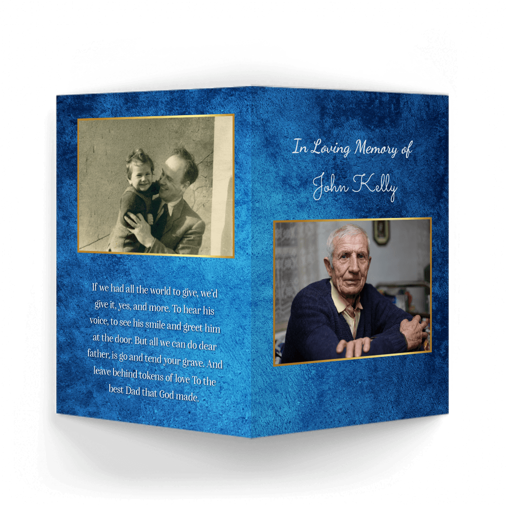 Modern Contemporary 4 Memorial Card Outside