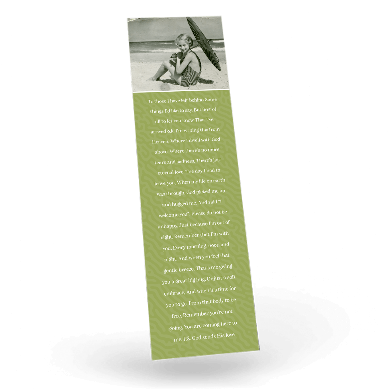 Modern Memorial Bookmark (MMB-31) - Image 3