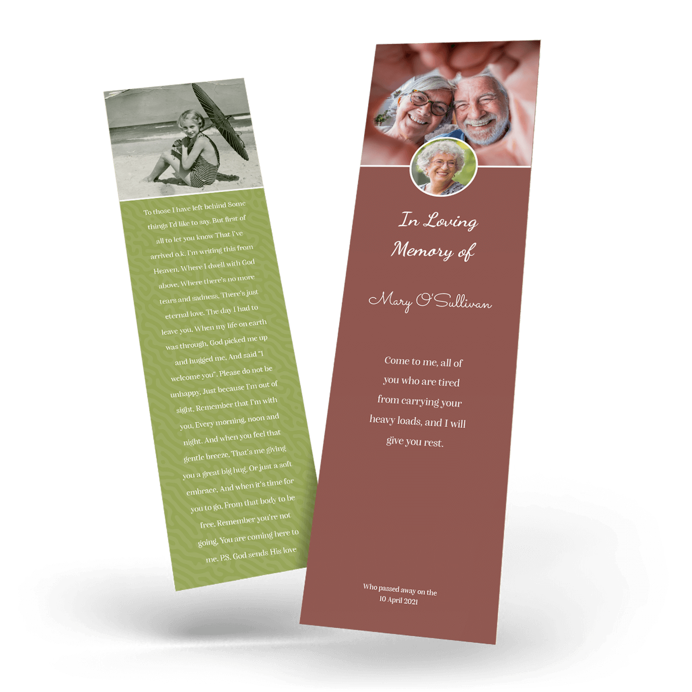 Modern Memorial Bookmark (MMB-31)