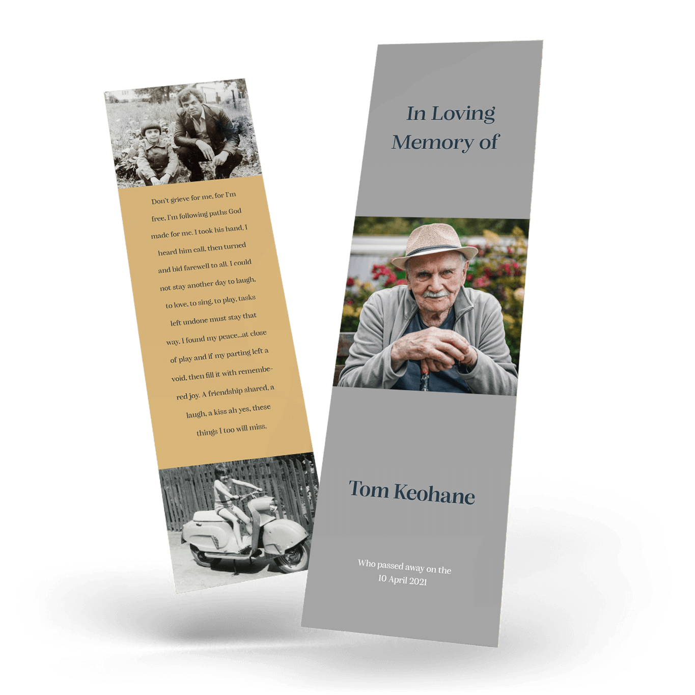 Modern Memorial Bookmark (MMB-34)