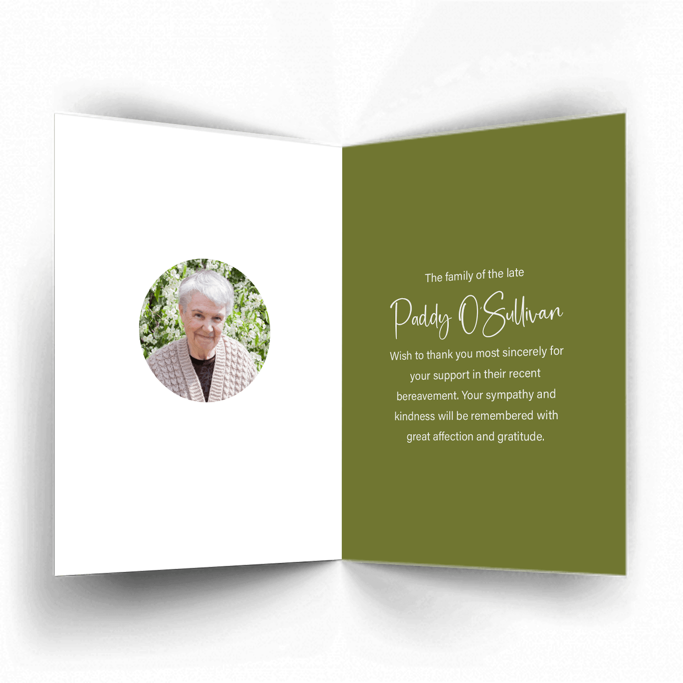 Eyeries on the Beara, West Cork at sunset Ack Card Inside