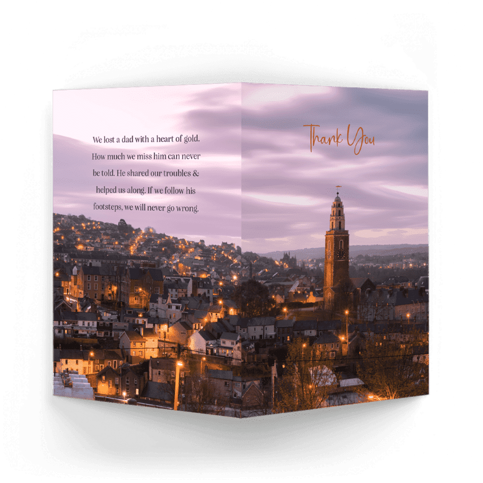 St. Anne's Church, Shandon, Cork ackn-card outside