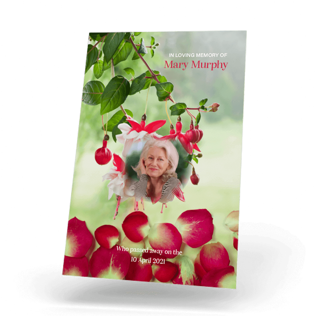 West Cork Bunch of a blossoming fuchsia Wallet Card front