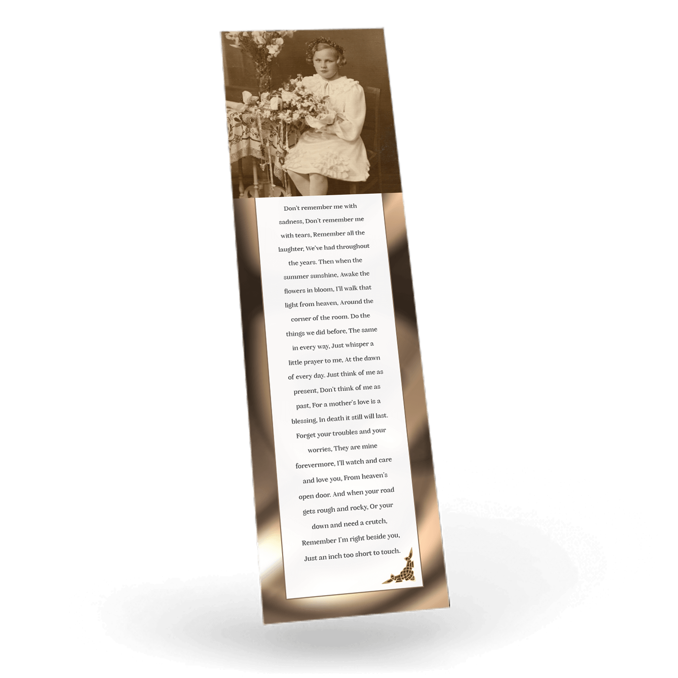 Celtic cross antique style Bookmark back