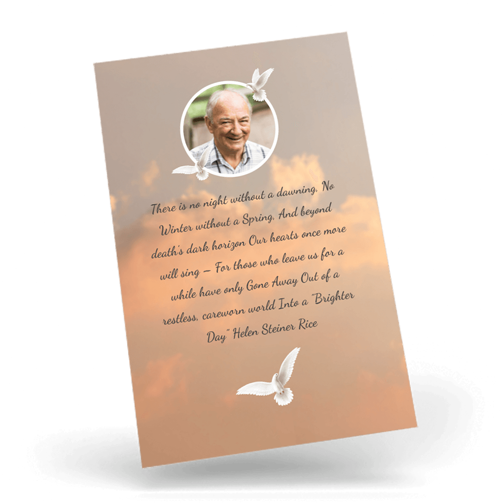 Dove Wallet Card back