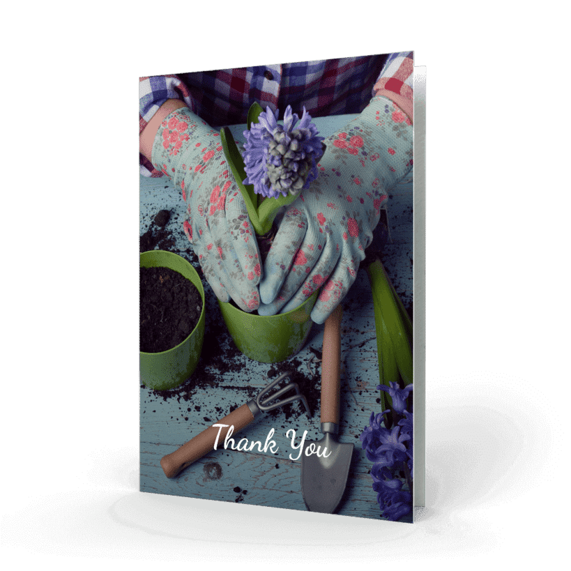 Gardening Acknowledgment Card cover