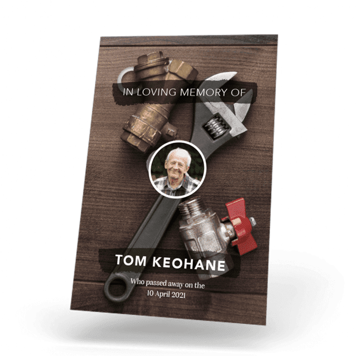 Plumber Wallet Card front